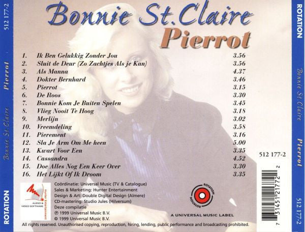 Bonnie St. Claire : Pierrot (CD, Comp)