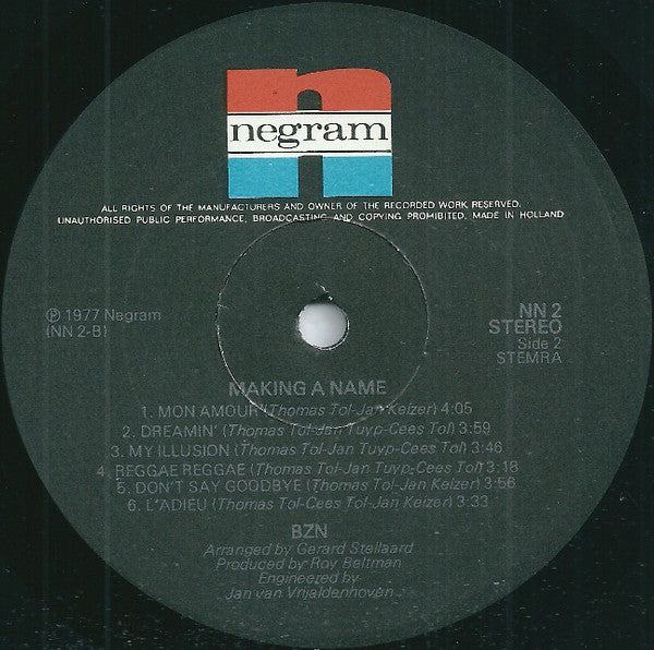 BZN : Making A Name (LP, Album)