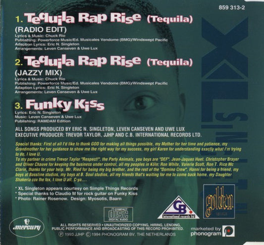 XL Singleton : Tequila Rap Rise (Tequila) (CD, Maxi)
