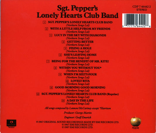 The Beatles : Sgt. Pepper's Lonely Hearts Club Band (CD, Album, RE, Sli)