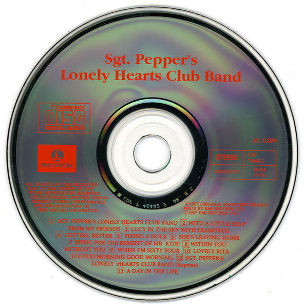 The Beatles : Sgt. Pepper's Lonely Hearts Club Band (CD, Album, RE, Sli)