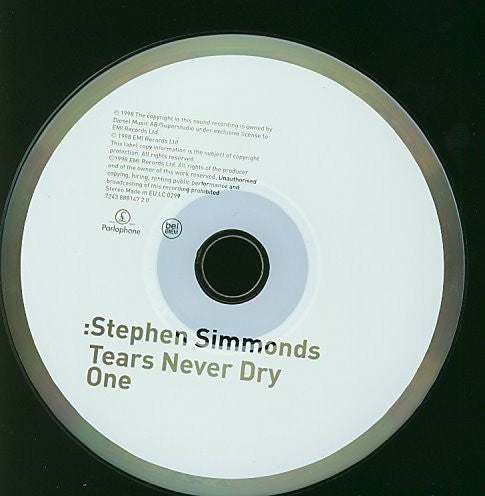 Stephen Simmonds : Tears Never Dry (CD, Single, Car)