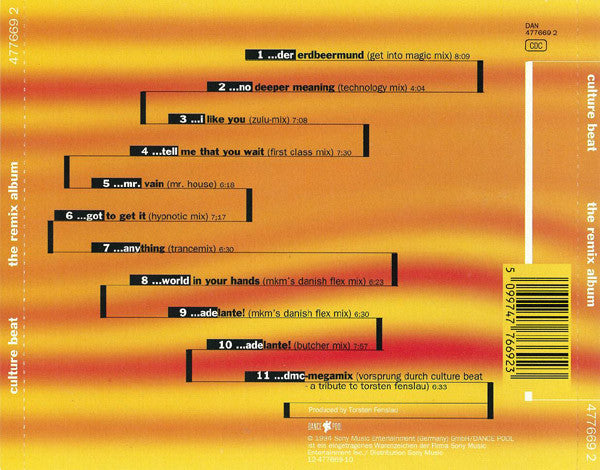 Culture Beat : The Remix Album (CD, Album)