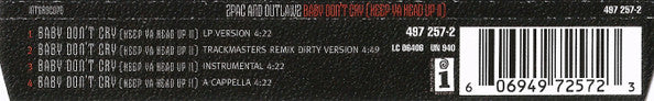 2Pac And The Outlawz : Baby Don't Cry (Keep Ya Head Up II) (CD, Maxi)