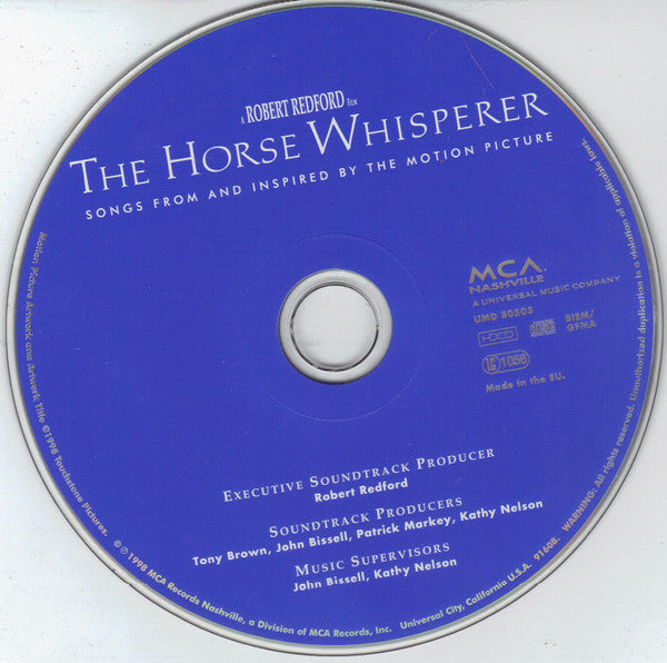 Various : The Horse Whisperer (Songs From And Inspired By The Motion Picture) (HDCD, Comp, Blu)