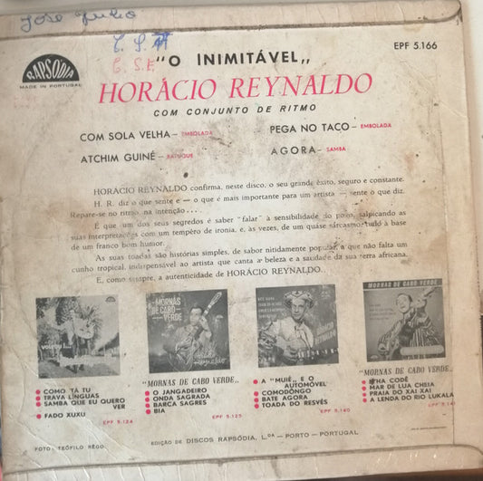 Horácio Reynaldo : O Inimitável (7")