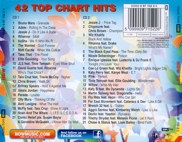 Various : Now That's What I Call Music! 78 (2xCD, Comp)