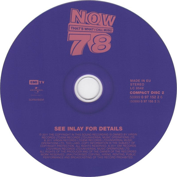 Various : Now That's What I Call Music! 78 (2xCD, Comp)