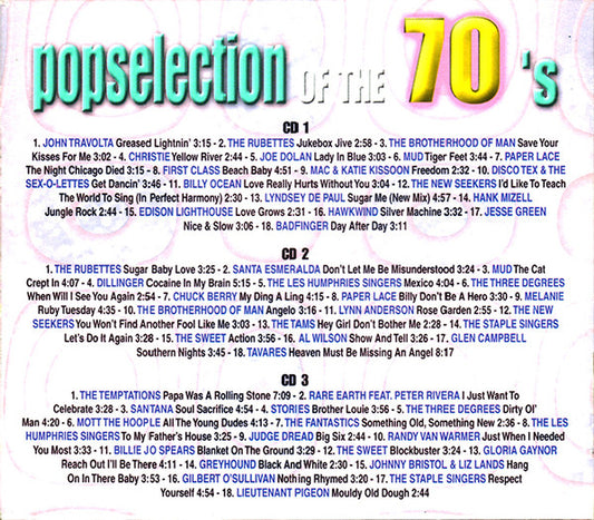 Various : Popselection Of The 70's (3xCD, Comp + Box)