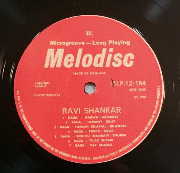 Ravi Shankar : The Exciting Music Of Ravi Shankar (LP, Comp, Red)