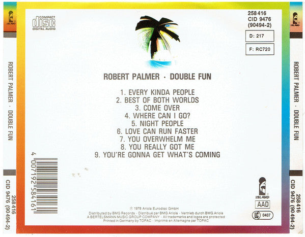 Robert Palmer : Double Fun (CD, Album, RE)