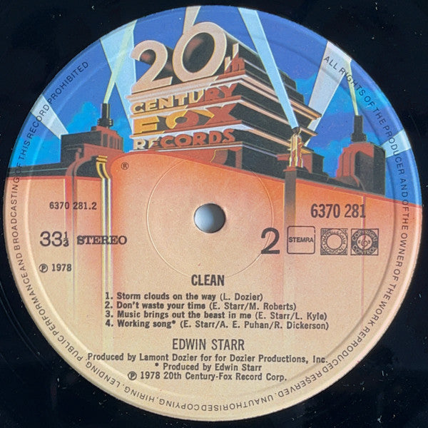 Edwin Starr : Clean (LP, Album)