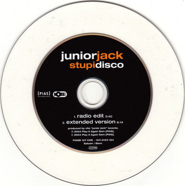 Junior Jack : Stupidisco (Minimax, Single, Car)