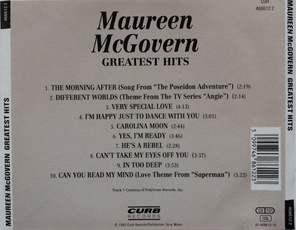 Maureen McGovern : Greatest Hits (CD, Comp)