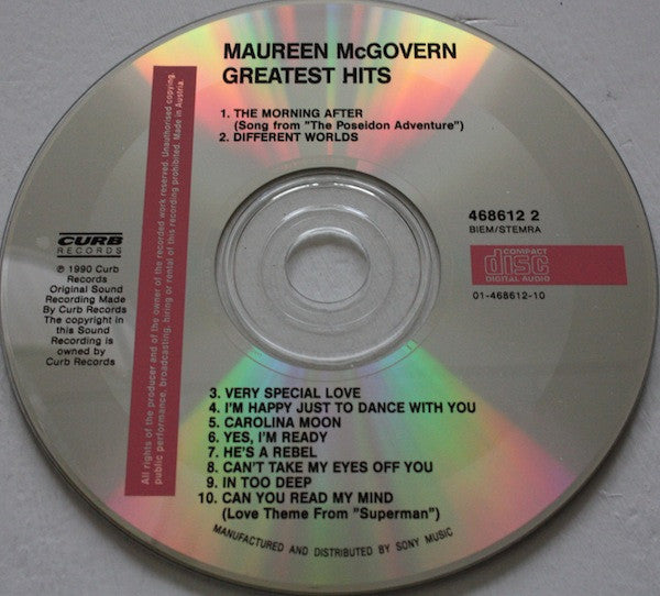 Maureen McGovern : Greatest Hits (CD, Comp)