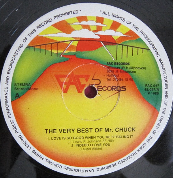 Erwin Derveld : The Very Best Of Mr. "Chuck" (12")