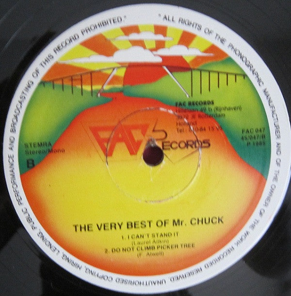 Erwin Derveld : The Very Best Of Mr. "Chuck" (12")
