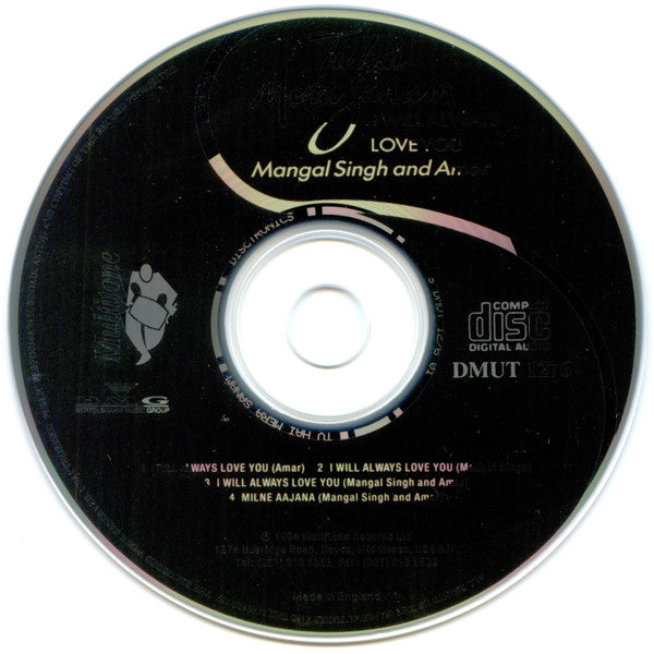 Mangal Singh And Amar : Tu Hai Mera Sanam (I Will Always Love You) (CD, Single)
