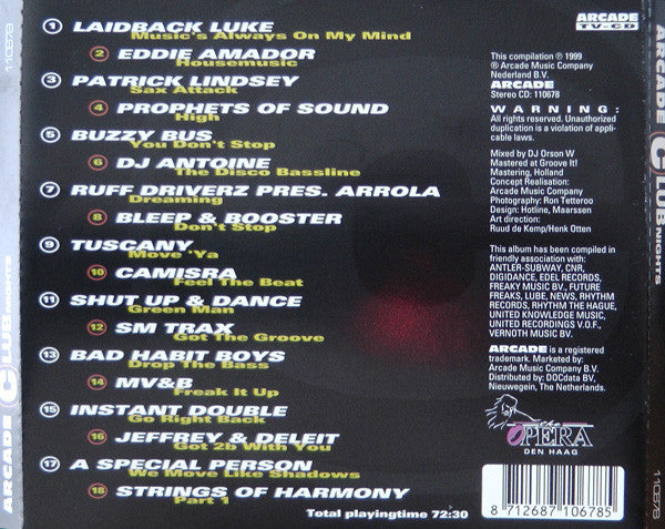 Various : Club Nights (CD, Comp, Mixed)
