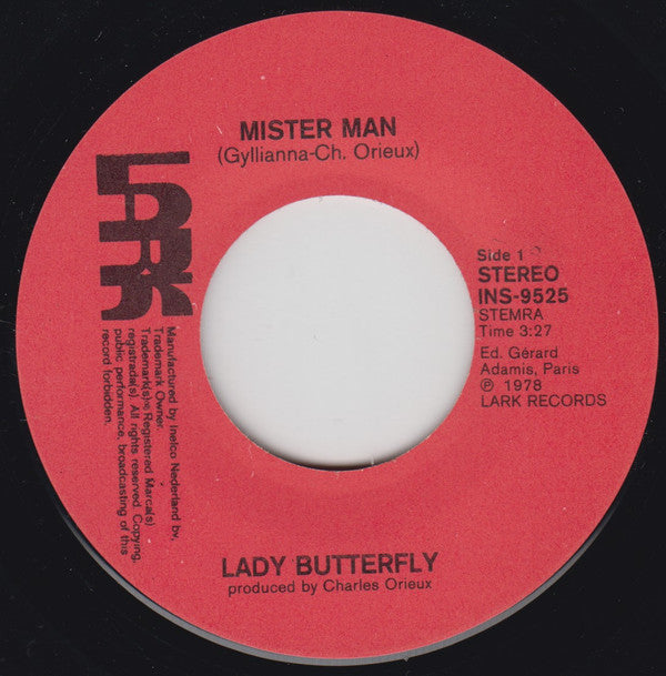 Lady Butterfly : Mister Man (7", Single)