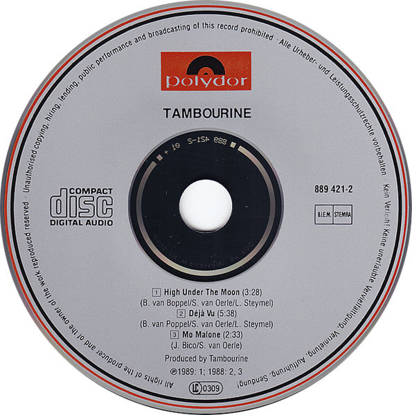 Tambourine : High Under The Moon (CD, Single)
