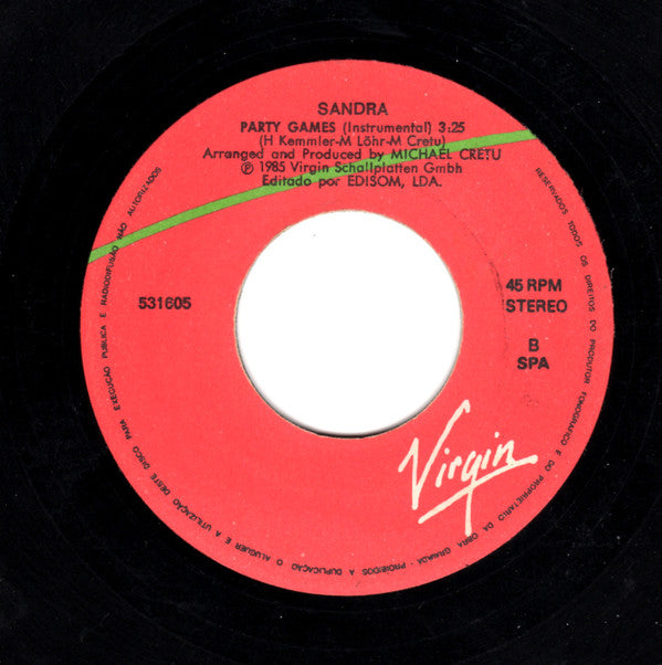 Sandra : (I'll Never Be) Maria Magdalena (7", Single)