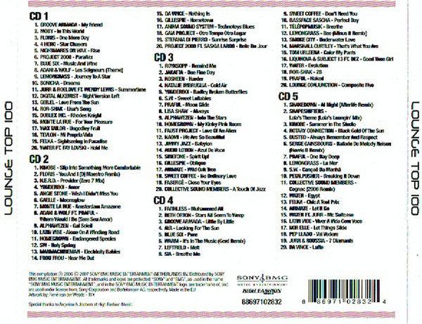 Various : History Of Dance - 8 - Lounge Edition Top 100 (5xCD, Comp, RE)