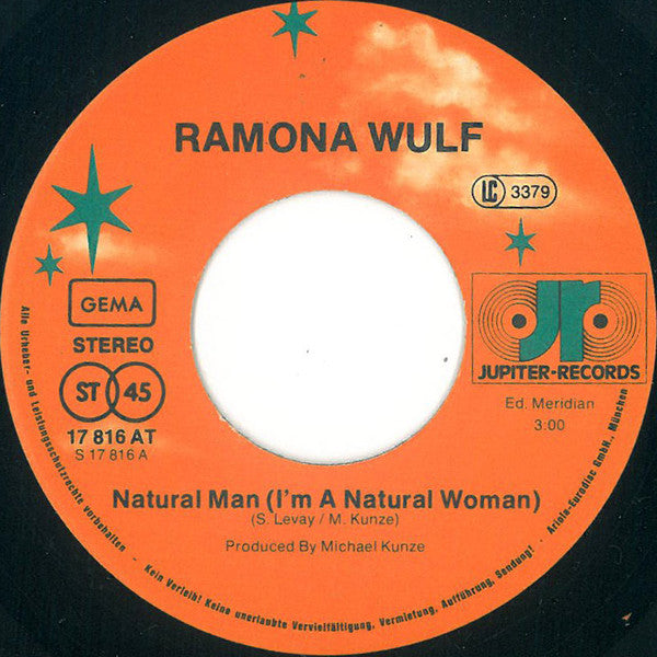 Ramona Wulf : Natural Man (I'm A Natural Woman) (7", Single)