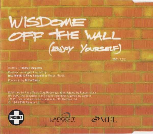 Wisdome : Off The Wall (Enjoy Yourself) (CD, Single, Promo)