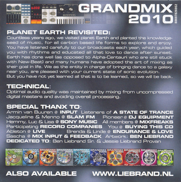 Ben Liebrand : Grandmix 2010 (3xCD, Mixed)
