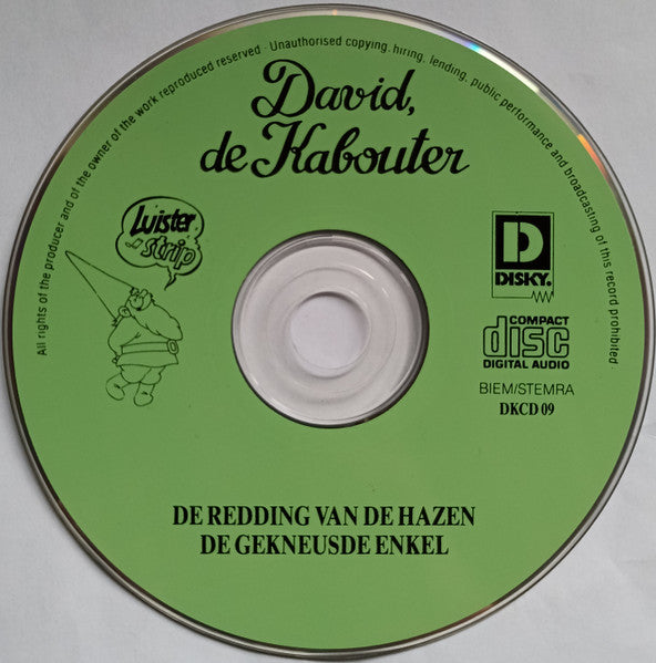 David de Kabouter : De Redding Van De Hazen / De Gekneusde Enkel (CD)