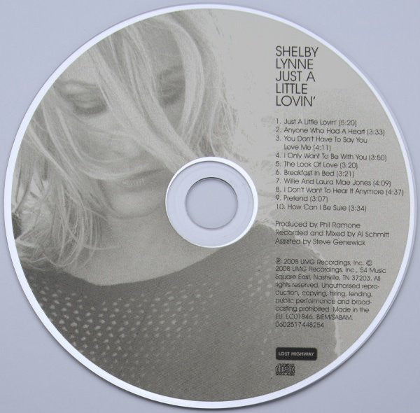 Shelby Lynne : Just A Little Lovin' (CD, Album, Dig)
