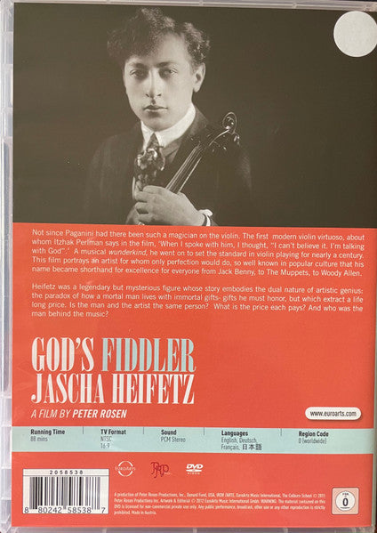 Jascha Heifetz : God's Fiddler (DVD-V, NTSC)