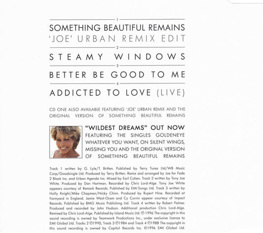 Tina Turner : Something Beautiful Remains (CD, Maxi, CD2)