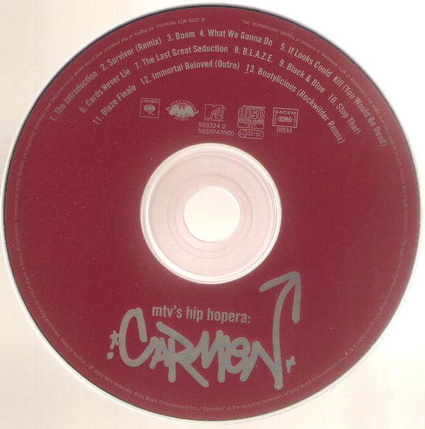 Various : MTV's Hip Hopera: Carmen (CD, Comp)