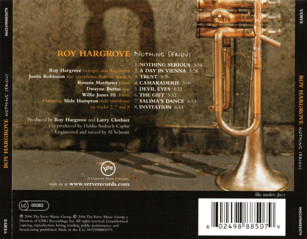 Roy Hargrove : Nothing Serious (CD, Album)