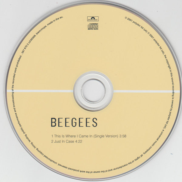 Bee Gees : This Is Where I Came In (HDCD, Single)