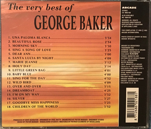 George Baker : The Very Best Of (CD, Comp)