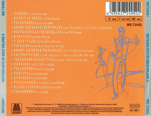 Various : Motown Hits Of Gold Volume 5 (CD, Comp, RE)