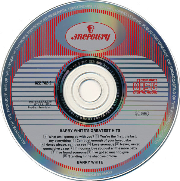 Barry White : Barry White's Greatest Hits (CD, Comp, RE)