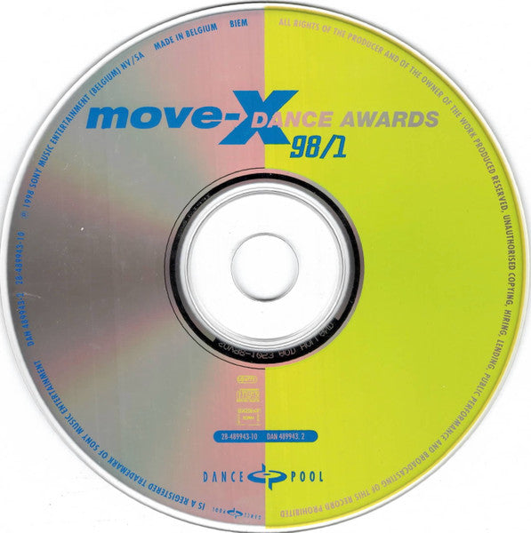 Various : Move-X Dance Awards 98/1 (CD, Comp)