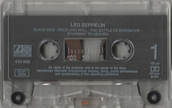 Led Zeppelin : Untitled (Cass, Album, RE, 120)