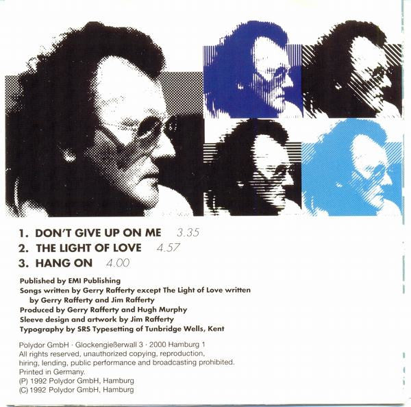 Gerry Rafferty : Don't Give Up On Me (CD, Single)