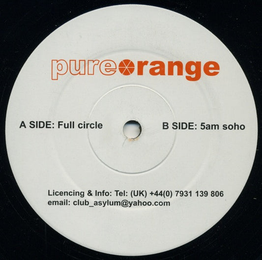 Pure Orange : Full Circle (12")