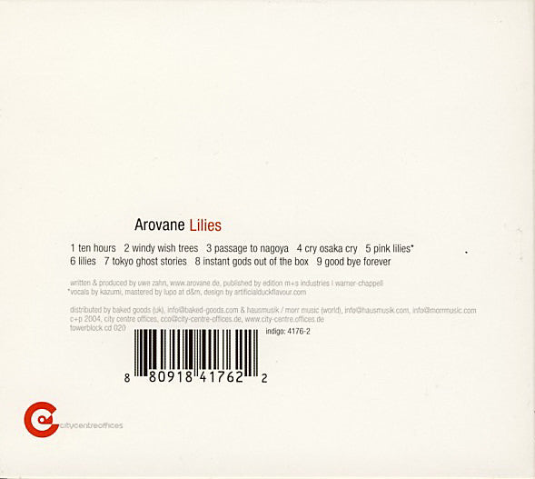 Arovane : Lilies (CD, Album, Dig)