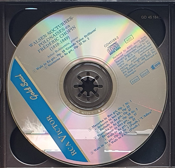 Arthur Rubinstein : Chopin:  Walsen - Nocturnes - Polonaises E.A. (3xCD, Comp)