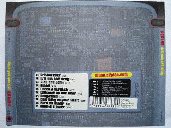 Peplab : It's Not The Drug (CD, Album)