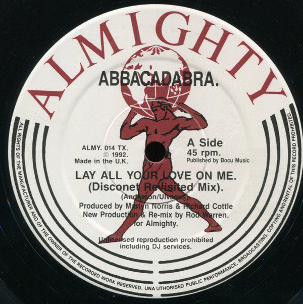 Abbacadabra : Lay All Your Love On Me (12")