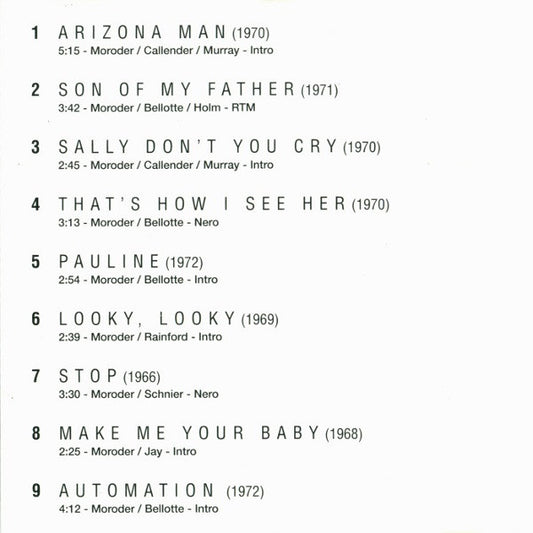 Giorgio Moroder : 16 Early Hits (CD, Comp)