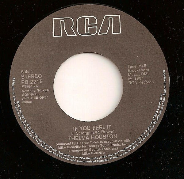 Thelma Houston : If You Feel It (7", Single)